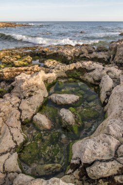 Albufeira yakınındaki Sao Lourenco kıyı şeridi