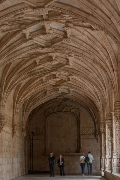 Incredibile monastero gotico di Jeronimos punto di riferimento — Foto Stock