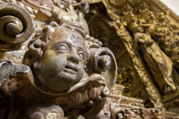 Bellos detalles de la iglesia dentro del museo regional de Beja —  Fotos de Stock