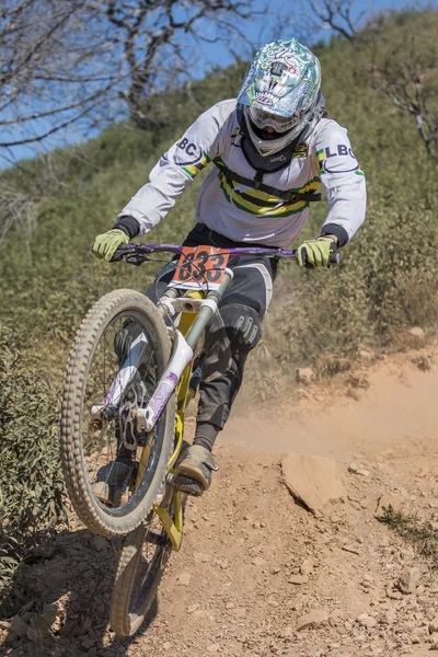 Downhill competition — Stock Photo, Image