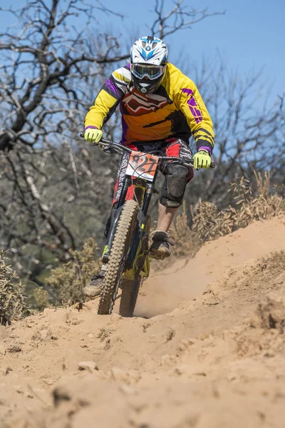 Downhill competition — Stock Photo, Image