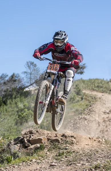 Downhill konkurrens — Stockfoto