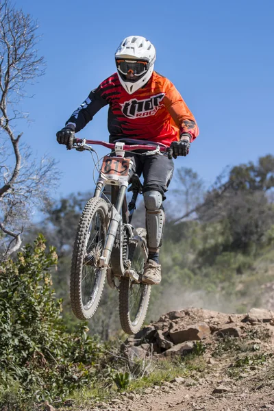 Downhill competition — Stock Photo, Image