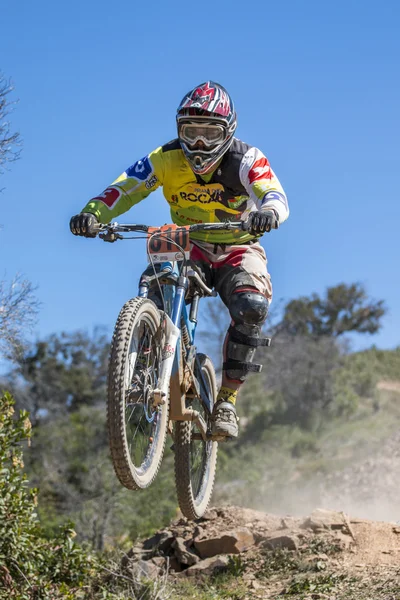 Downhill competition — Stock Photo, Image