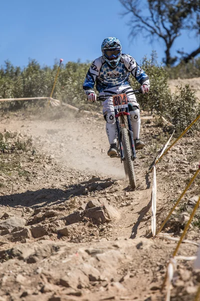 Downhill competitie — Stockfoto