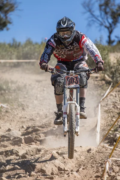 Downhill competition — Stock Photo, Image