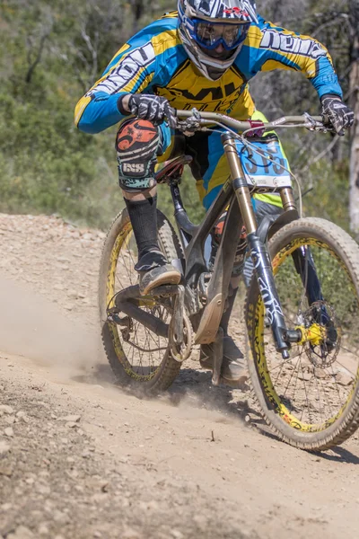 Downhill competitie — Stockfoto