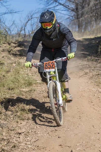 Downhill competition — Stock Photo, Image