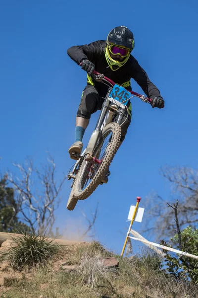 Downhill competition — Stock Photo, Image