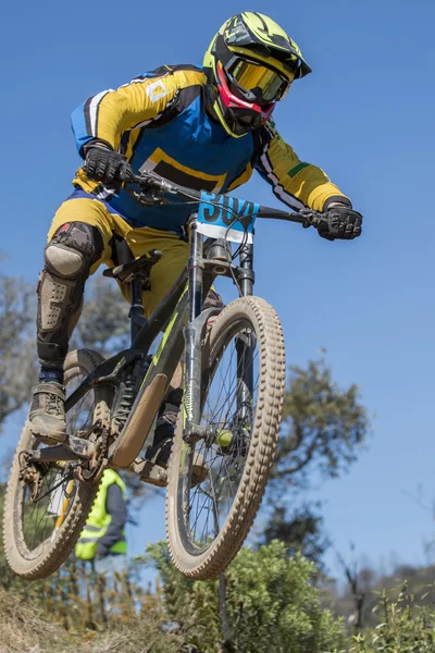 Downhill competition — Stock Photo, Image