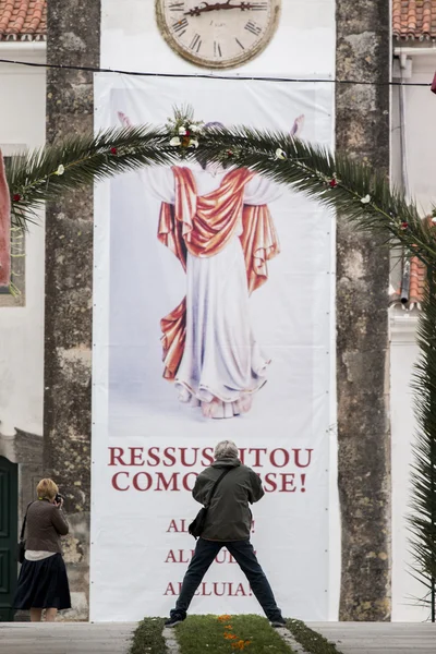 Processione religiosa tradizionale delle fiaccole — Foto Stock