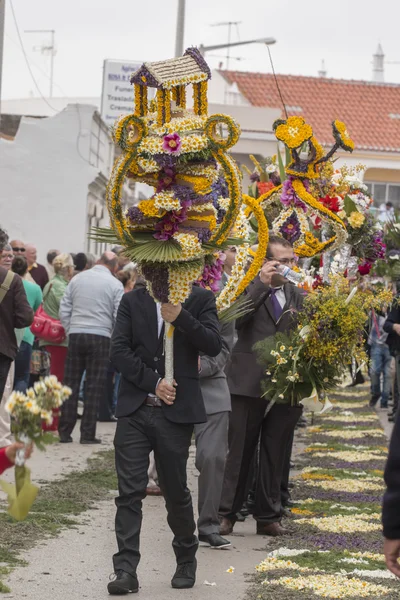 Processione religiosa tradizionale delle fiaccole — Foto Stock