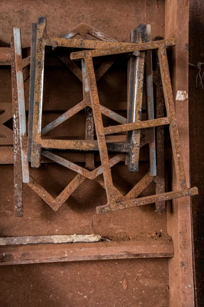Herramientas de molde para crear ladrillos de barro tradicionales —  Fotos de Stock