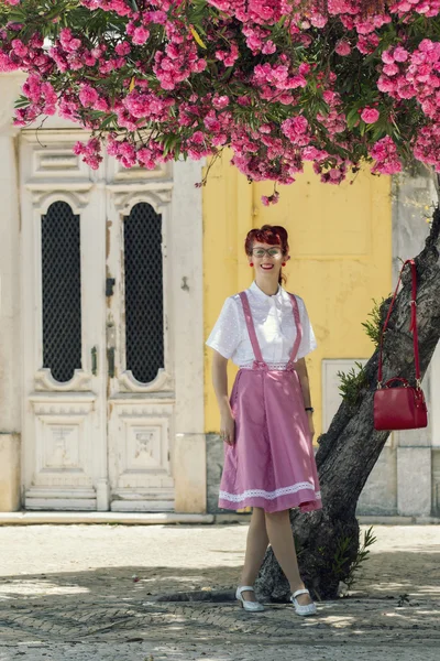 Woman in vintage style clothing — Stock Photo, Image