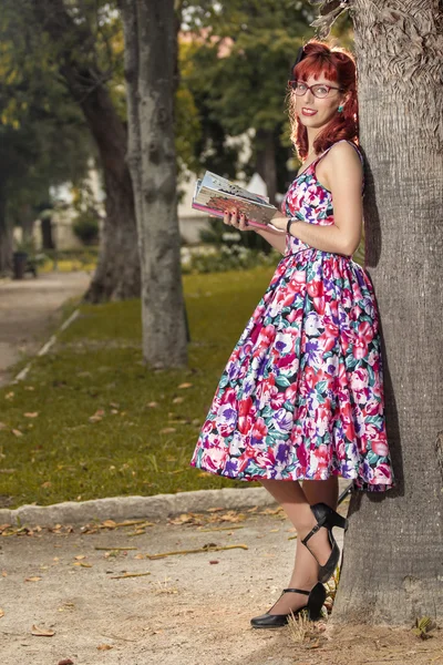 Woman in vintage style clothing — Stock Photo, Image