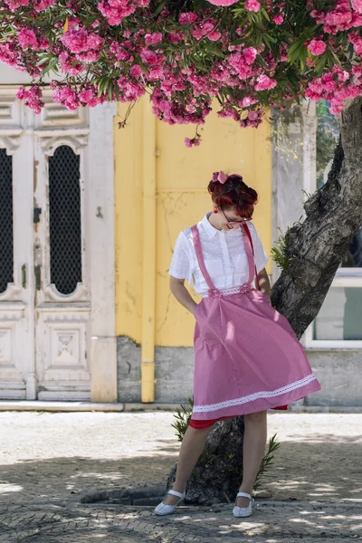 Woman in vintage style clothing — Stock Photo, Image