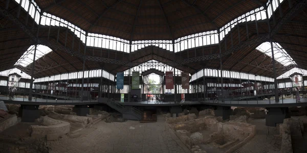 Vista interior do Mercat del Born — Fotografia de Stock