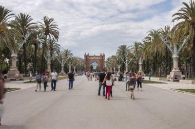 Arc de Triomf açar güzel Caddesi