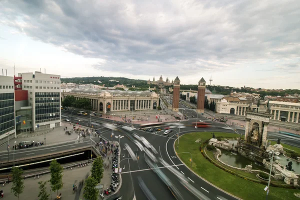 Vista superior desde la arena hasta la Plaza de España — Foto de Stock