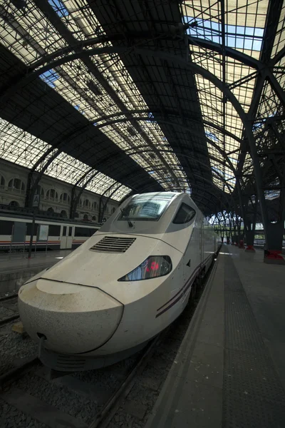 Schöner großer französischer bahnhof von barcelona — Stockfoto