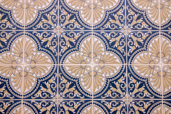 Karya seni yang indah dari keramik Azulejo portugis — Stok Foto