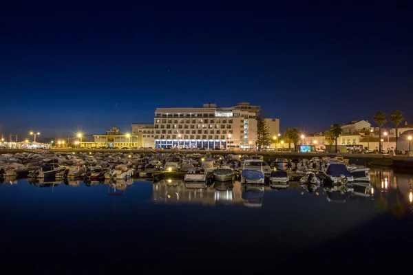 Fredlig marinan i Faro stad — Stockfoto