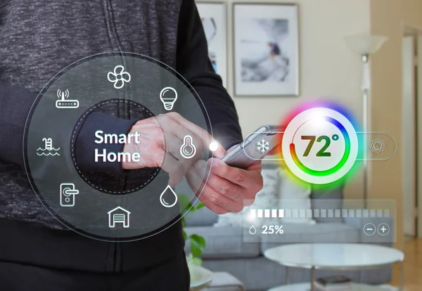 Smart Home системи контролю Стокова Картинка
