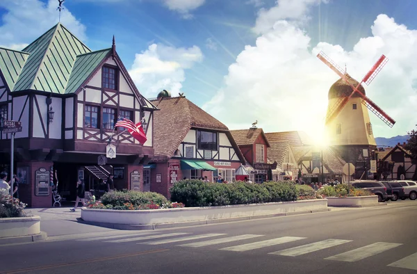 Cidade europeia dinamarquesa de Solvang — Fotografia de Stock