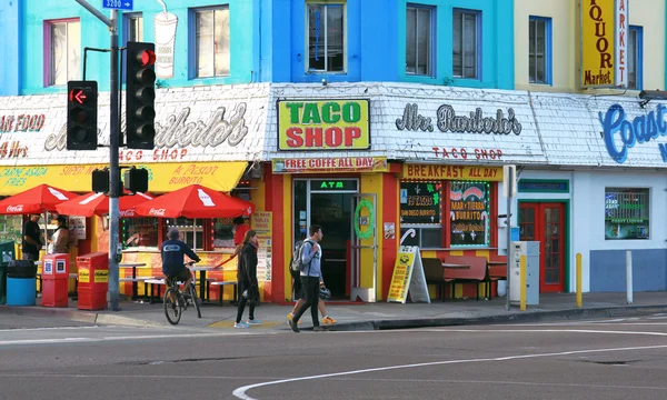 Tienda de tacos populares en San Diego — Foto de Stock