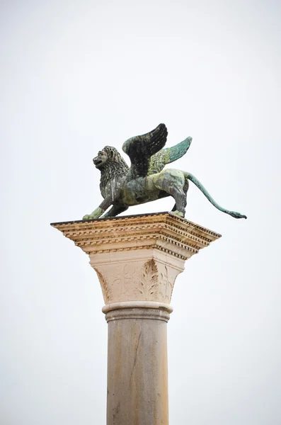 Coluna no San Marco Quadrado — Fotografia de Stock