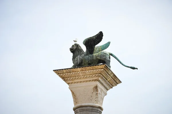Columna en la Plaza San Marco — Foto de Stock