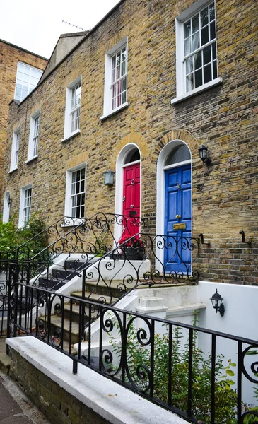 Colorful door in Hampsetad — Stock Photo, Image