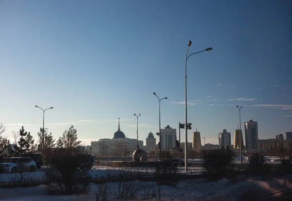 Panorama stolicy Kazachstanu Astanie — Zdjęcie stockowe