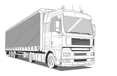 yarı römork kamyon