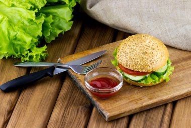 Taze lezzetli burger