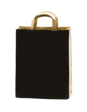 Kahverengi kağıt ile siyah kağıt torba