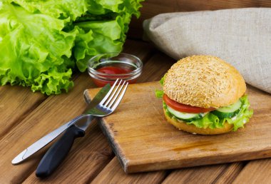 Taze lezzetli burger