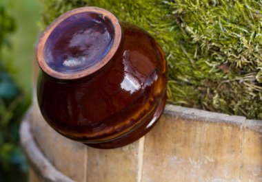 kahverengi toprak kap