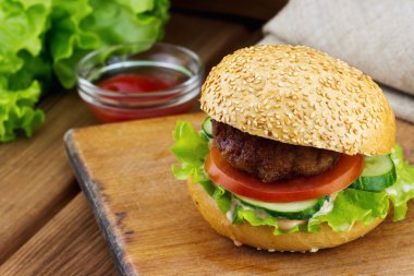 Taze lezzetli burger