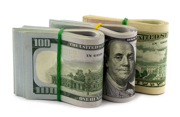Bundle of dollar bills — Stock Photo, Image