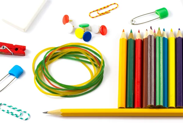 Close-up school supplies — Stock Photo, Image