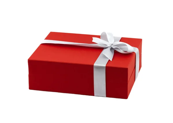 Червоний подарунковій коробці — стокове фото