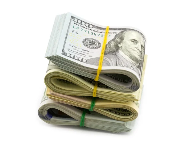 Bundle of dollar bills — Stock Photo, Image