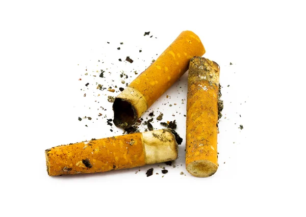 Old cigarette butts — Stock Photo, Image