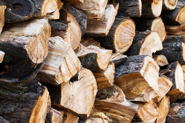 Firewood background closeup — Stock Photo, Image