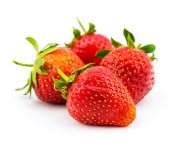 Taze çilek yığını