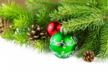 Yeşil Sunni Noel top kürk-ağaç