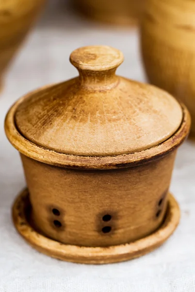 Handmade clay pot — Stock Photo, Image