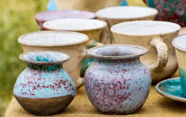 Many old clay pots — Stock Photo, Image