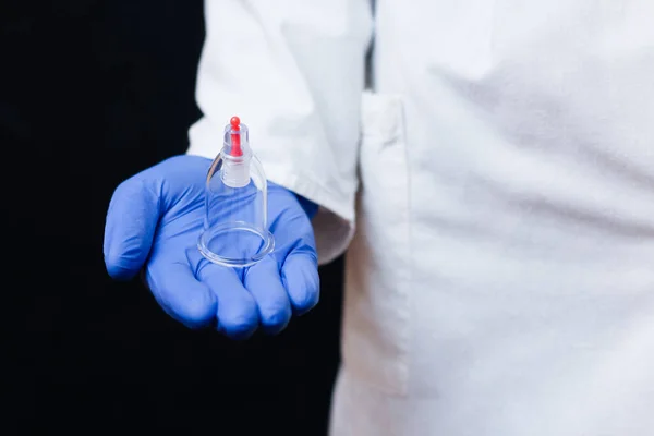 Жарти Хіджами Які Дають Дозвіл Кровопускання Руках Лікаря Білому Пальто — стокове фото